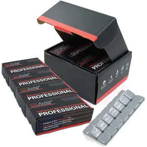 4 Boxes, 504 count 1/2oz, 0.5oz, Grey, Adhesive Stick on Wheel Weights, 63 oz/Box,  Quality