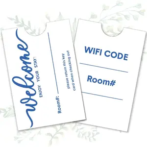 500 count Hotel Key Card Envelope Keycard Holder Sleeves  Your Stay Key Cover for Hotel, 2.4 x 3.5 Inch(Classic Style)