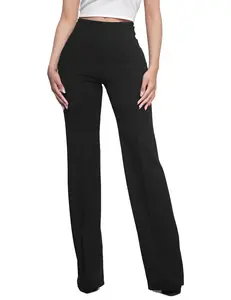 Women's High-Waisted Flare Dress Pants - Elegant work pants, suitable for both office and casual wear, flared business casual pants