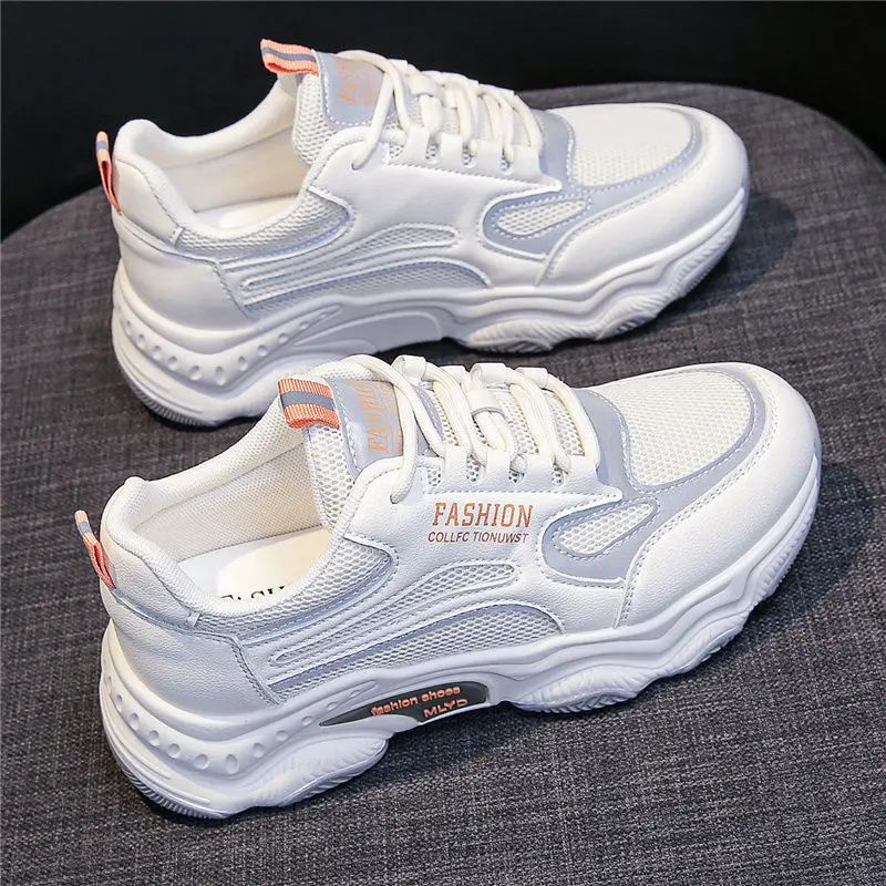 2026 New Women'S Shoes, Dad Sneakers, Breathable, Casual, Fashionable, Versatile Student Shoes, Comfortable Soft-Soled Women'S Running Sneakers