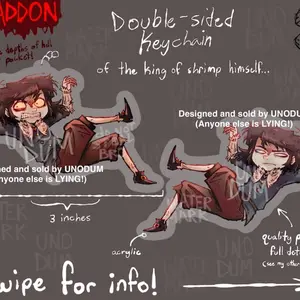 Abaddon Double Sided Keychain - Haunted Hotel