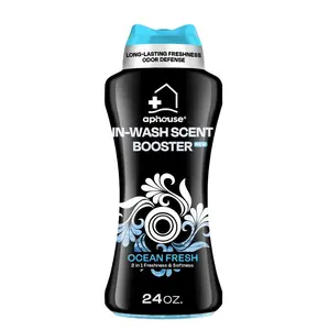 aphouse Laundry Scent Booster Beads, Long Lasting Freshness, Ocean Fresh Scent, 2 in i Freshness & Softness, For Clothes & All Washing Machines, 24 oz, New