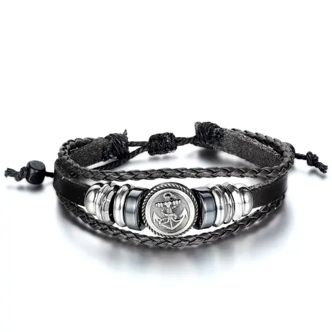 OIDEA Unisex Stacking Bangle Bracelet - Adjustable Stretch Multilayered Braided Charm Costume Jewelry Accessory, All Seasons