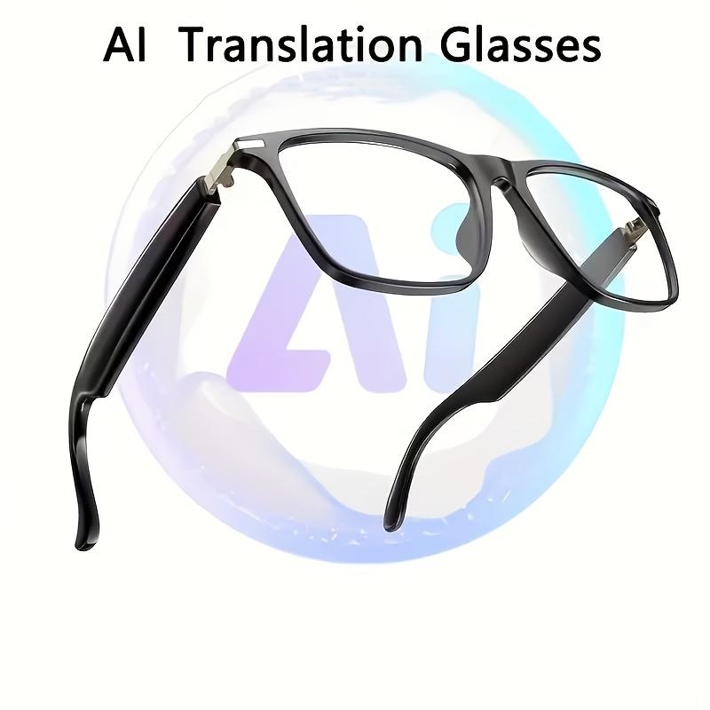 AI Smart Bluetooth Glasses for Men and Women, Gradient Tint,Real Time Translation, Voice Assistant, Hands-Free Calls, Indoor Protection for Iphone Android Music,Open-Ear Audio for Travel, Work Vlog