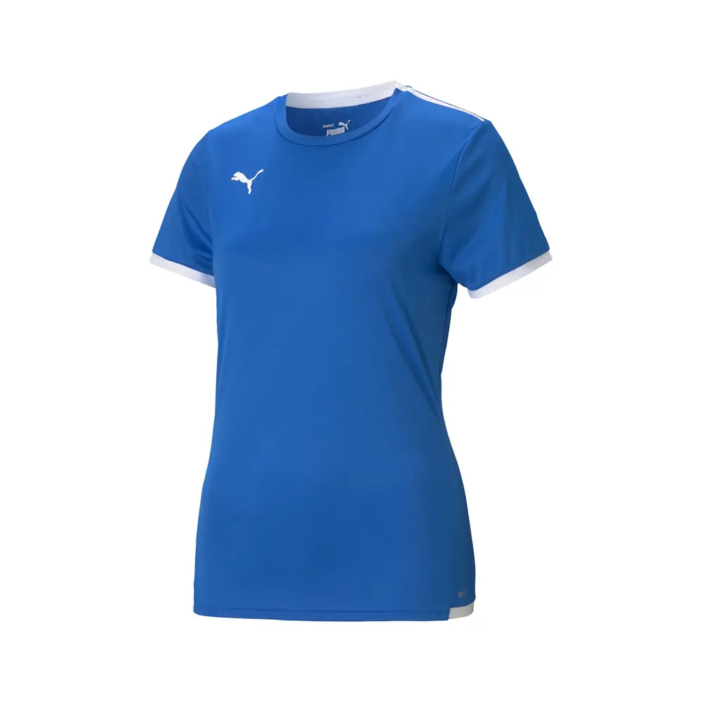 PUMA Womens Teamliga Crew Neck Short Sleeve Jersey Soccer Cleats - Blue PUMA Womens Teamliga Crew Neck Short Sleeve Jersey Soccer Cleats - Blue