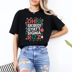 Ohio Skibidi Sigma Rizz T-Shirt, Funny Ohio Meme Shirt, Rizz Em Shirt, Rizzler T-shirt, Funny Teen Slang Shirt,Christmas Gift for Teen