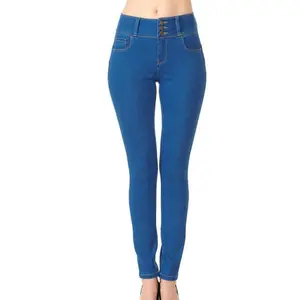Hight Waist Button Jean
