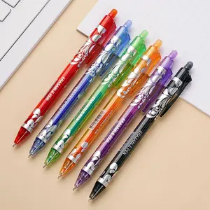 Retractable Erasable Gel Pens in Blue and Porcelain Design, Quick-Drying Colorful Erasable Ink for Students, Options Available, Smooth Writing Pen
