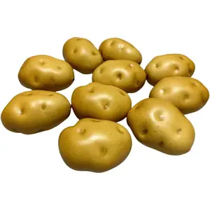 10PCS Lifelike Realistic Artificial Fake Potatoes Simulation Vegetables for Home Decoration, Fruit Vegetable Props for Photography Display