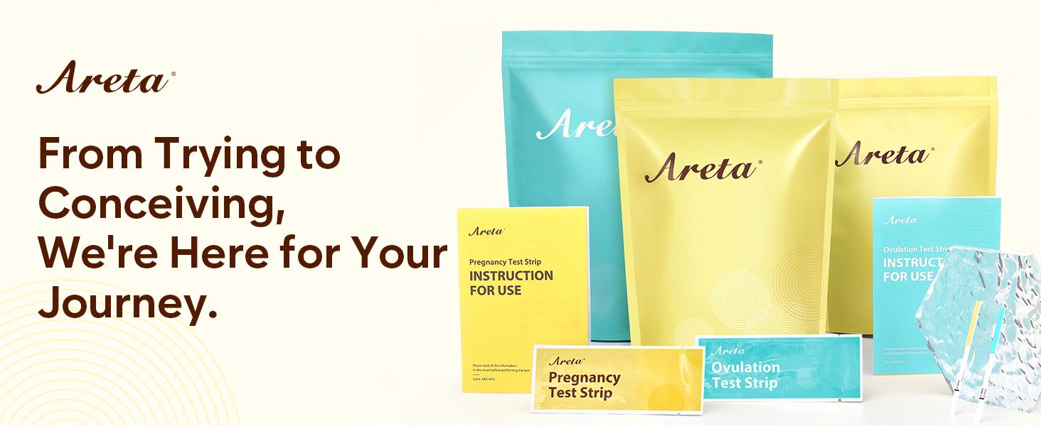 Areta 20 Pack Pregnancy Test Strips, hCG Tests for Women, Early Detection & Precise Results, Clearance Sales, Exp: 07/11/2026