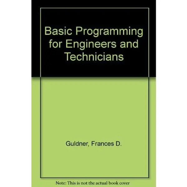 USED Book - Basic Programming for Engineers and Technicians by Frances D. Guldner (Paperback) - english