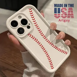 Case for iPhone 16 Pro Max 15 Plus 16E 14 13 12 11 XS XR Baseball Advanced fashion gift Drop Protection Shockproof Soft Silicone smartphone Cover