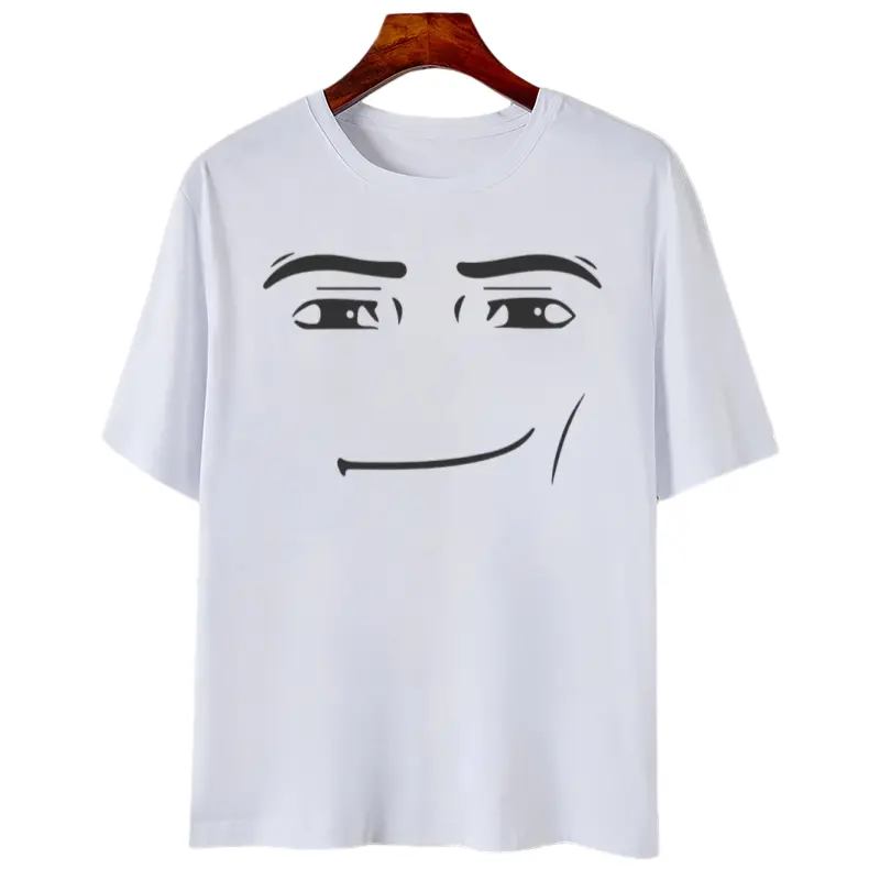 [100% Cotton] Roblox Man Face T-Shirt, Meme Shirt, Funny Shirt, Gift For Gamers , Classic Vintage T-Shirt Collection Adult Unisex T-Shirt Golf Gift T-Shirt For Men And Women