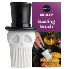 Skully Basting Brush for Cooking - Gothic Kitchen Accessory   Utensils