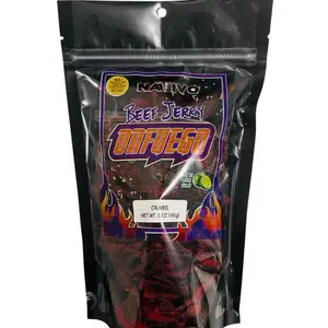 Nativo Artisan Beef Jerky- OnFuego - Crumbs - 5 oz - US made - Takis Fuego Inspired Snack Dried Meat