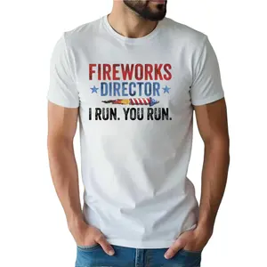 Fireworks Director I Run You Run Patriotic T-Shirt for Independence Day Celebration
