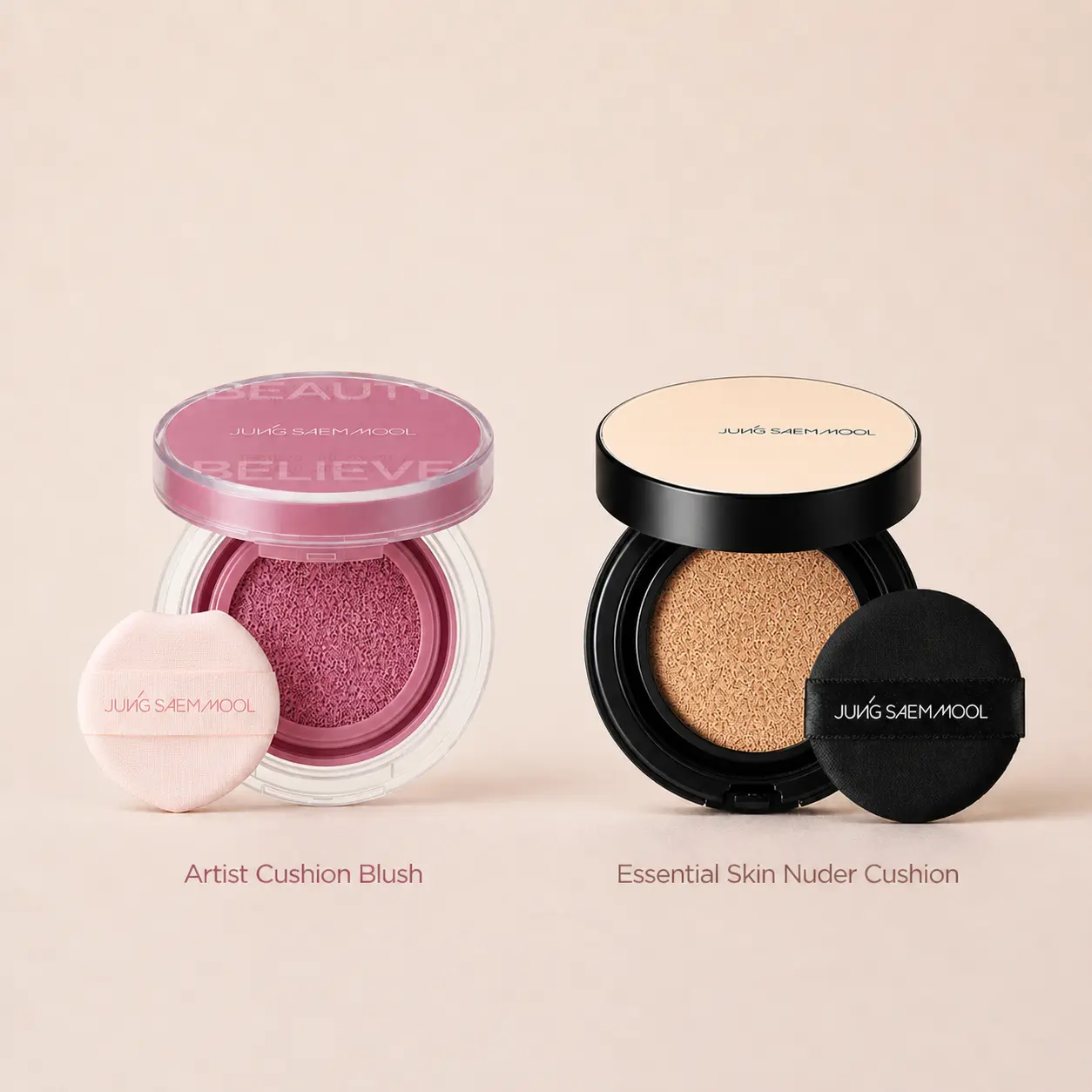 [Jungsaemmool] Artist Cushion Blush x Essential Skin Nuder Cushion Duo Set