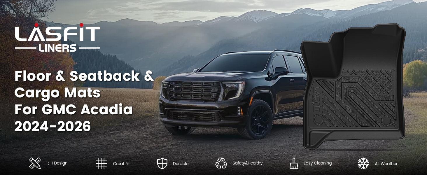 Lasfit fit for 2024-2026 GMC Acadia Floor Mats or Seatback & Cargo Mat