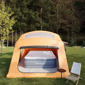 Beautyrest 17" Supreme Air Auto Shut-Off Air Mattress with Built-in SureLock Pump and Auto Shut-Off, California King Size, 100% Leak-Free, 3-Year Warranty, Supports 650 lbs, Best for Home, Camping, Guests