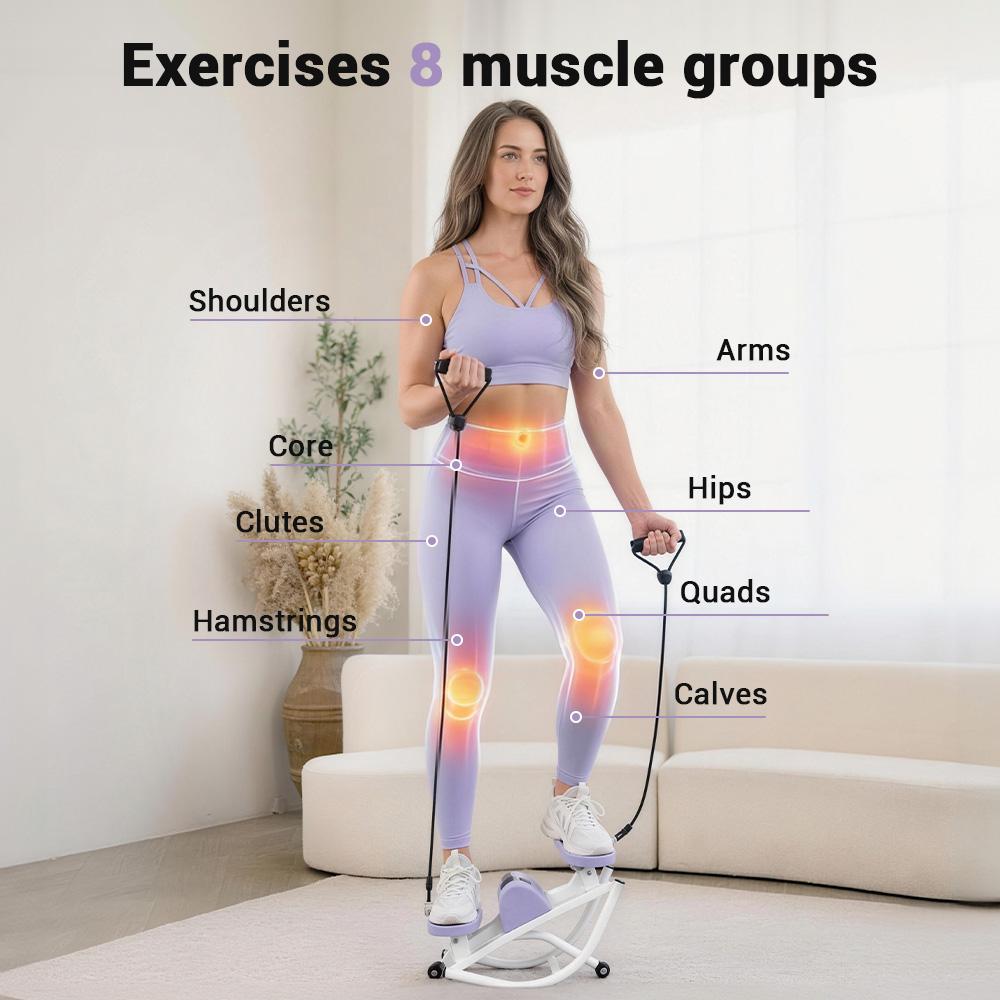 Umay Rocking Stepper Side Sepper Machine for Home Workout, The All-in-One Stepper for Office - 265LB Capacity