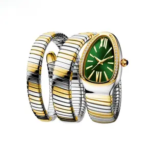 High-end Fashion Personality Serpentine Three-circle Bracelet Watch
