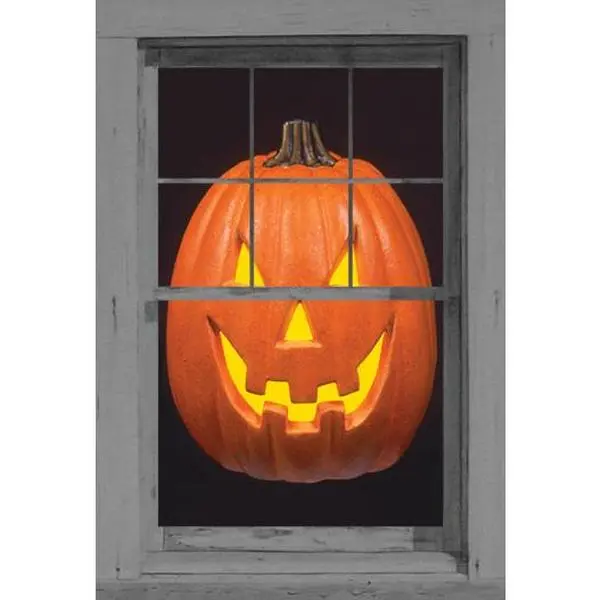 Happy Jack Pumpkin Jack O'lantern 34.5"x60" Backlit Poster