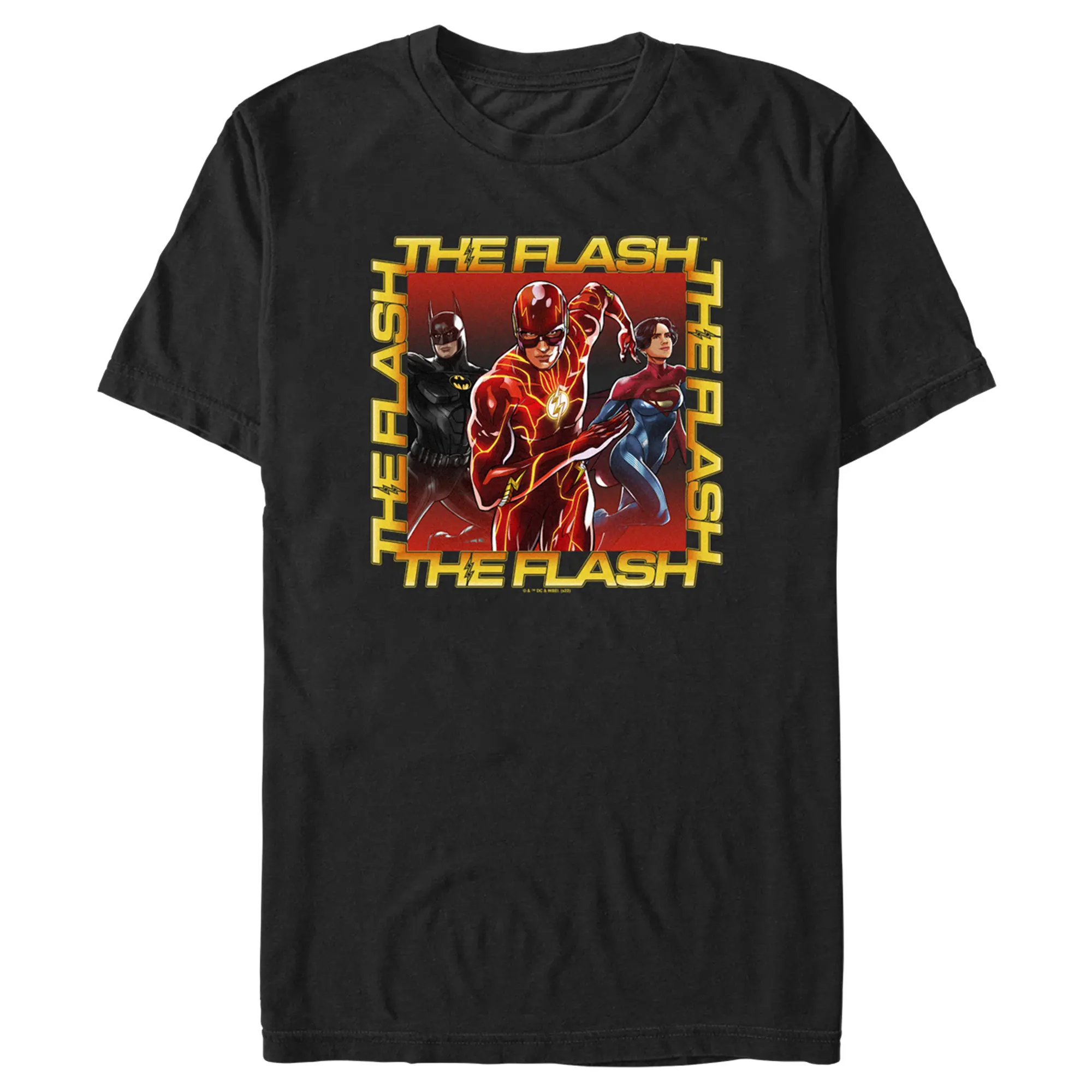 Men's The Flash Boxed Superheroes T-Shirt