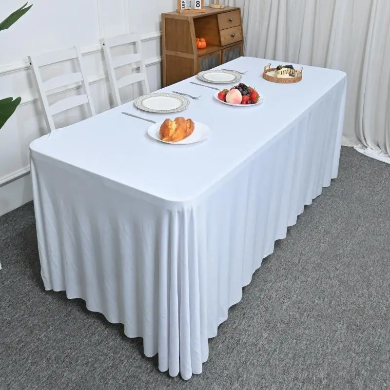 Rectangular tablecloth with back opening design - suitable for weddings, parties, graduation ceremonies, etc. Can be used as event tablecloth, party accessories, Party decoration supplies, Graduation Ceremony Decoration, Graduations Party Supplies