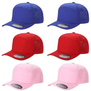 6Pcs Mixed Color 6-Panel Perforated Baseball Cap, Mesh Breathable Comfortable, Unisex with Adjustable Size, Perfect for Running, Outdoor Activities and Daily Wear