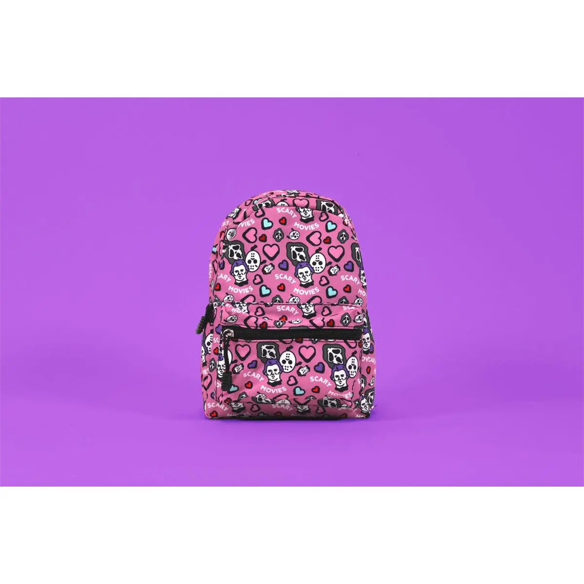 Pink Scary Movies Mini Backpack