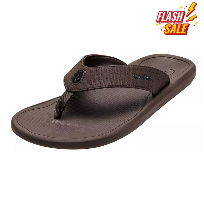 Men's Ki'i Flip Flop,Dark Java/Dark Java,durable lightweight design with cushioned footbed flexible sole breathable construction suitable for daily wear walking travel and beach use