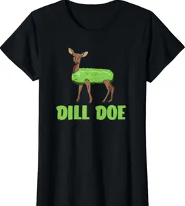 【Graphic Tee】Funny Adult Humor T-Shirt for Men, Dill Doe Deer Graphic Tee, Redneck Country Humor Top, Casual Cotton Summer Shirt, Outdoor Nature Lover Tee, Funny Gifts for Him, Hunting, Camping, BBQ, Rustic Lifestyle Shirt