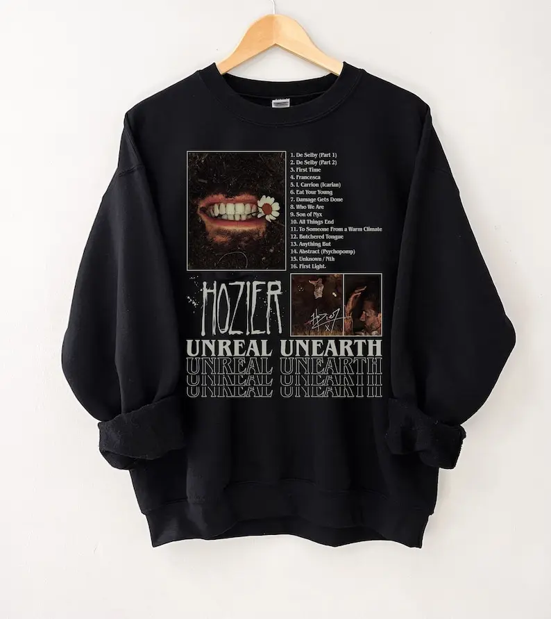 2024 Music Concert Shirt, Unreal Unearth Tour 2024 T-Shirt, Hozier Unreal Unearth Tour T-Shirt, Hozier Sweatshirt, Hozier Tour 2024 Shirt