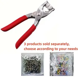 Multicolor Metal Eyelets & Grommets Set, Durable Eyelid Hole Punch Tool for Crafting Bags Belts Caps, Ideal for DIY Projects