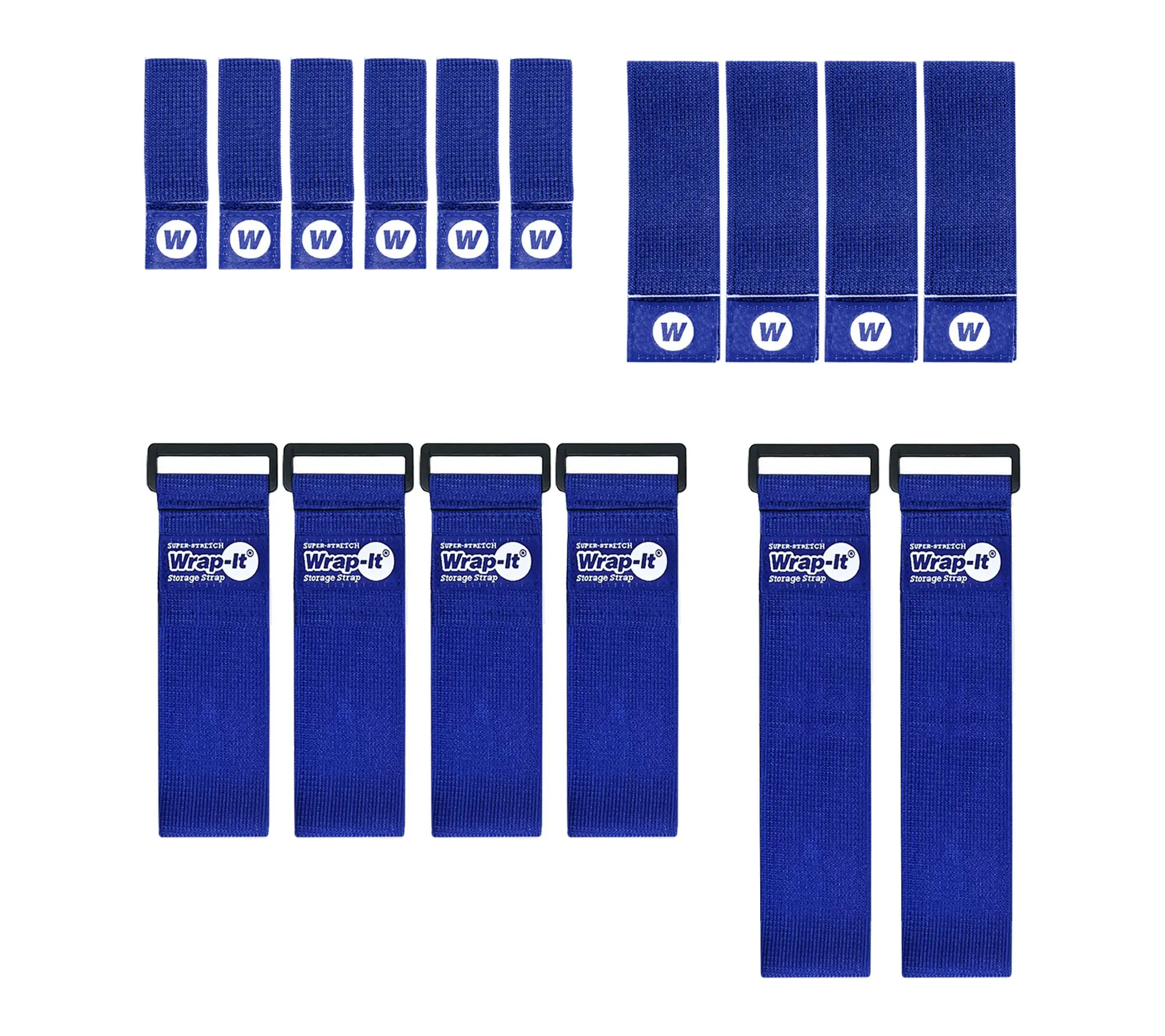 Wrap-It Storage 16-Piece Super-Stretch & Selfie Strap Bundle