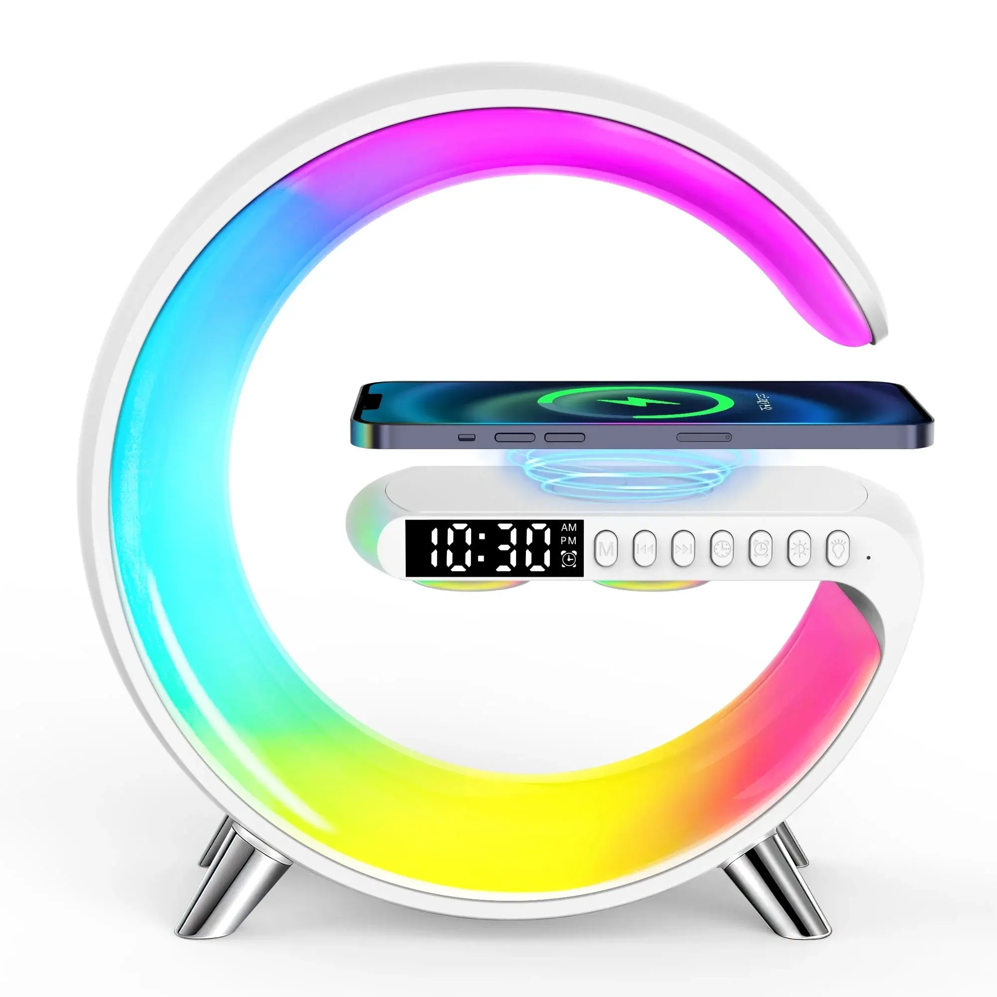 Smart Alarm Clock Lamp – Light + Charge + Wake Up