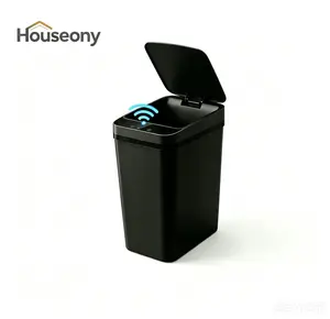 12L Smart Induction Waterproof Trash Can for Bathroom, Bedroom, Office Nordic Style, Household Items Saving Space Motion Sensor Multifunctional Home Goods Environmentally Friendly