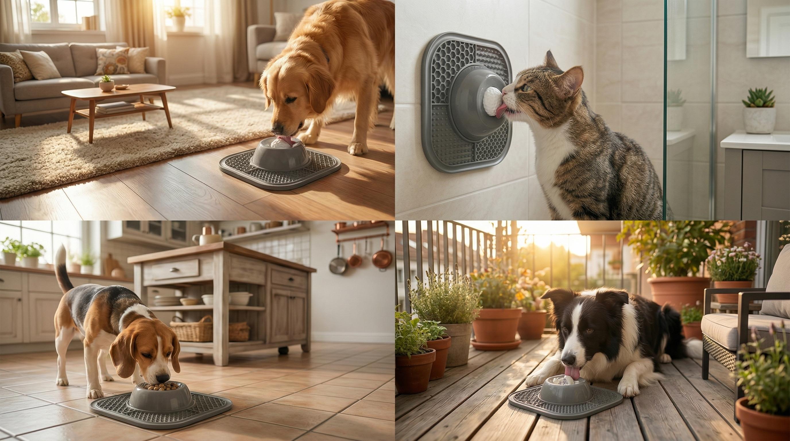 Dog Slow Feeder Bowls for Liquid Treat with Built-in Rolling Ball, No Spill Bone Broth Dog Licking Bowl, Multi-Purpose Yogurt Feeder Bowl for All Breeds Dietary Supplement/Post-op Nutrition Feeding, Gift for Dog