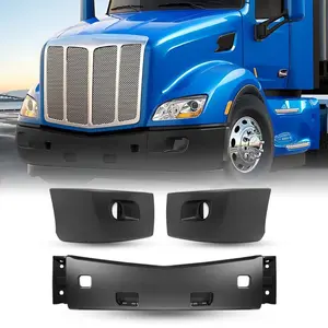 TORQUE Complete Bumper Replacement (with Fog Light Hole) for 2013-2022 Peterbilt 579 Semi Trucks (TRAG001D & TRAG001P + TRAG001M)