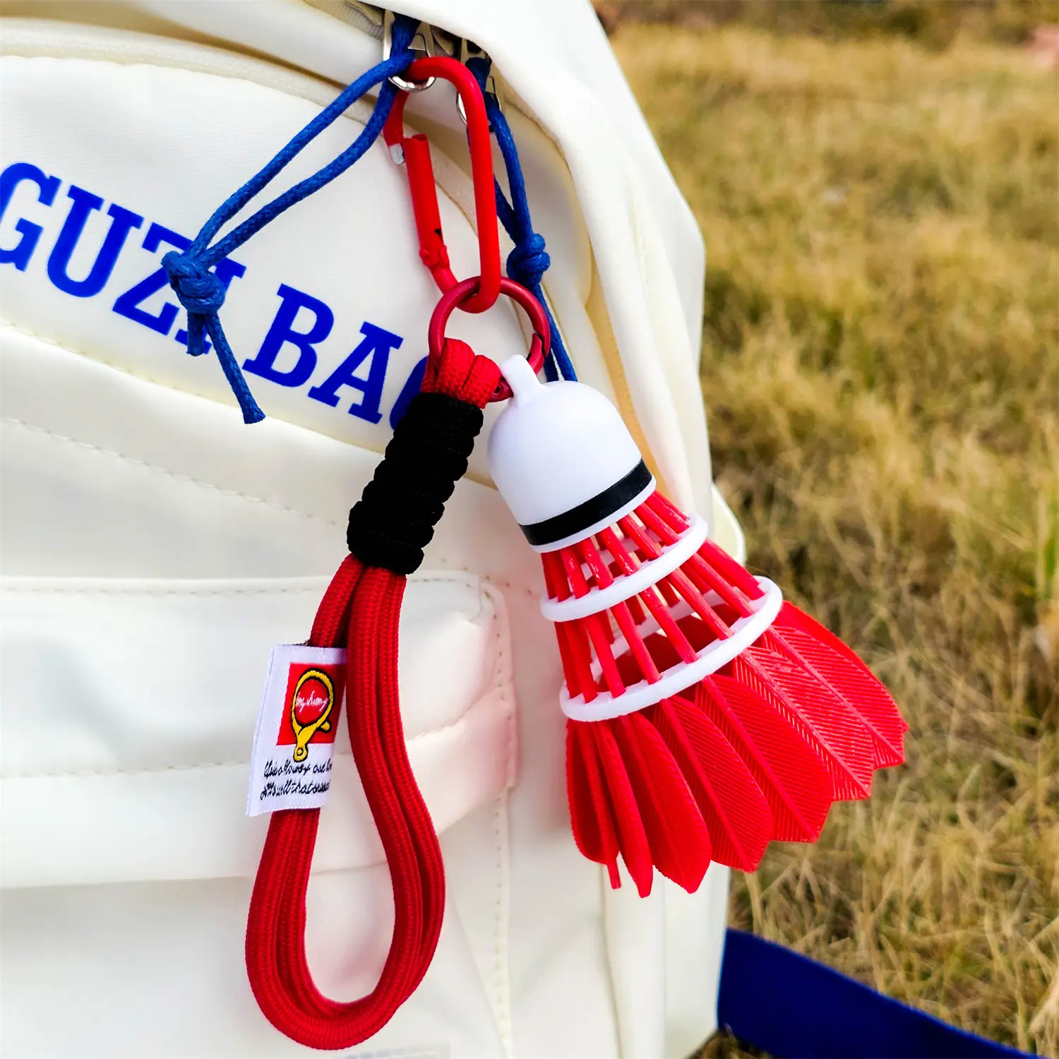 3D Printed Rainbow Badminton Charm, Daily Bag Pendant for Home & Outdoor Use 3D Printed Rainbow Badminton Charm, Daily Bag Pendant for Home & Outdoor Use