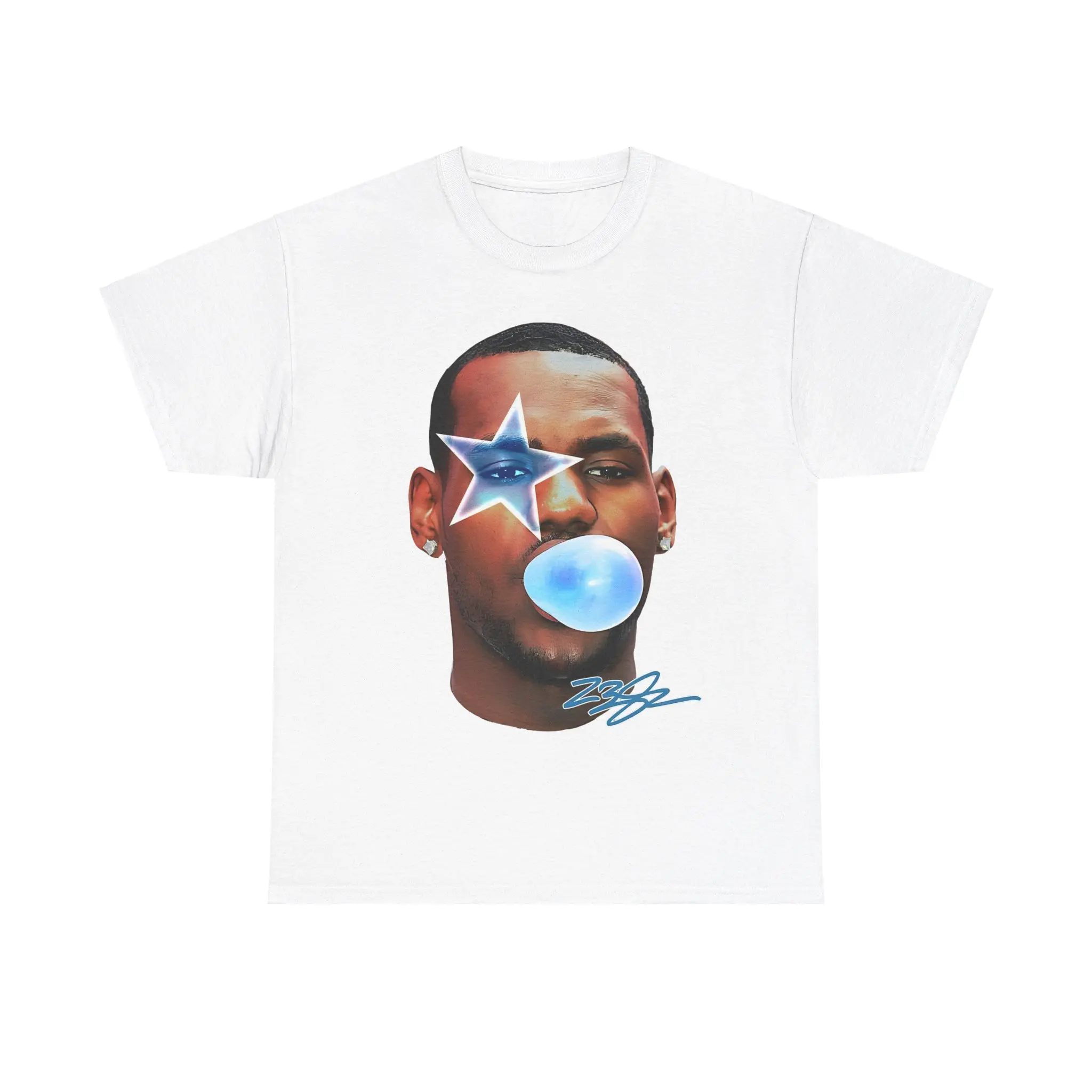 LEBRON JAMES BIG FACE GRAPHIC TEE WHITE - STREETWEAR LEBRON JAMES BIG FACE GRAPHIC TEE WHITE - STREETWEAR