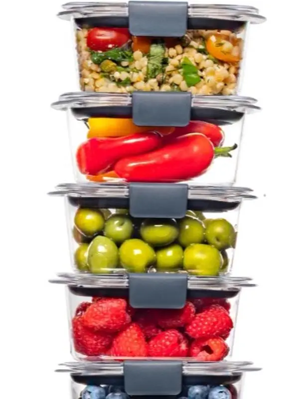 Rubbermaid Brilliance BPA Free Food Storage Containers with Lids