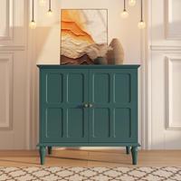 Green two-door cabinet