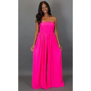 Venice Wide Leg Jumpsuit - Pink
