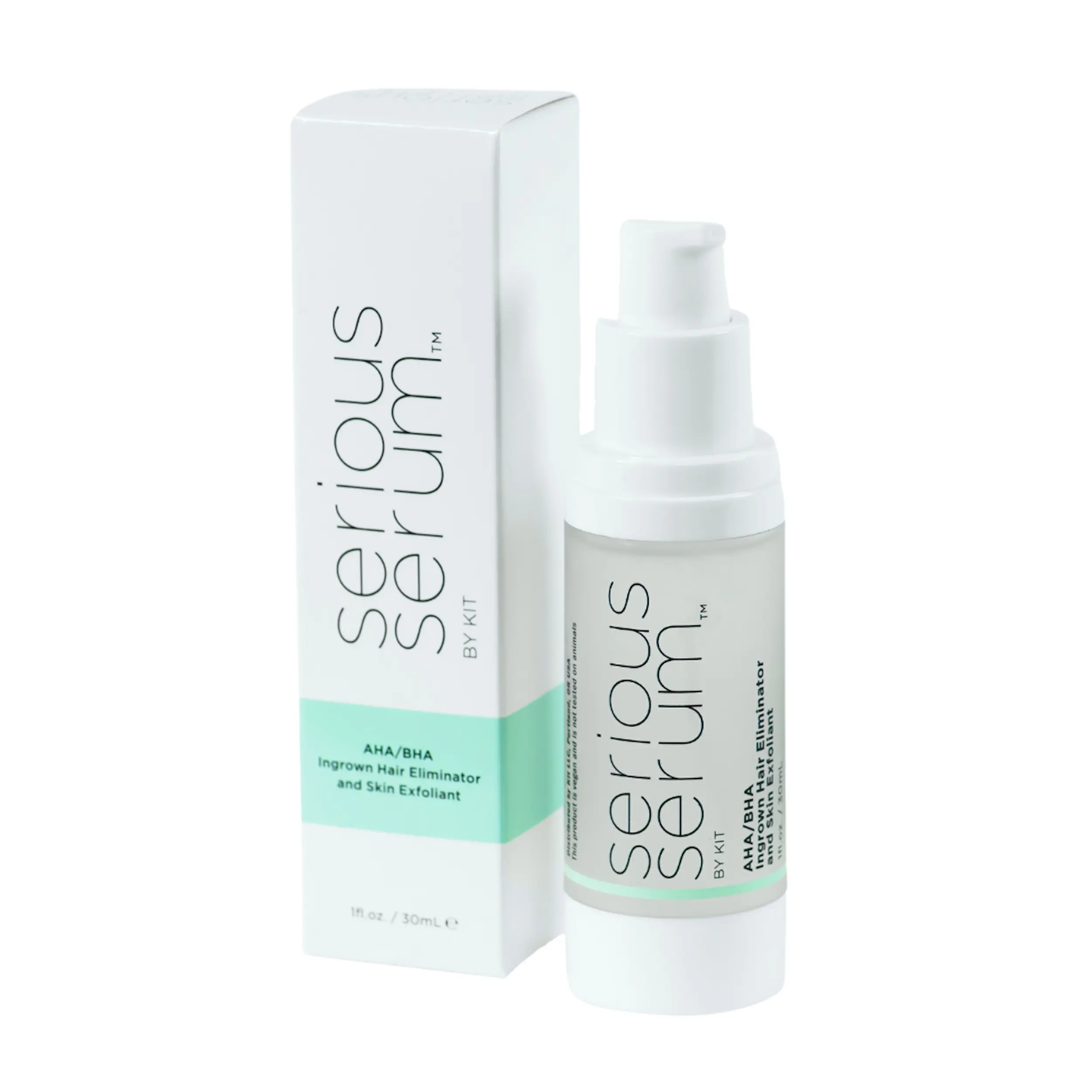 Serious Serum - AHA/BHA Ingrown Hair Eliminator and Skin Exfoliant - For Ingrown Hairs, and Razor Bumps