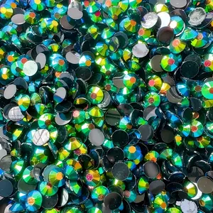 Wholesale Base Resin Rhinestones, Ab Flat Bottom Round Decorations, 3/4/5/6mm, Crafts, Clothes, Christmas Gifts, Rhinestone Sparkle