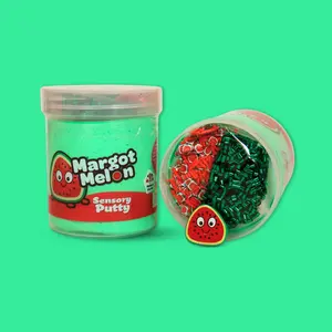 Margot Melon - Watermelon Scented - Sensory Putty - Scented Squishy Sensory Putty - Butterslime Texture for Anxiety, Focus, adhd, Stress Relief & Focus for All Ages - Ages 5+