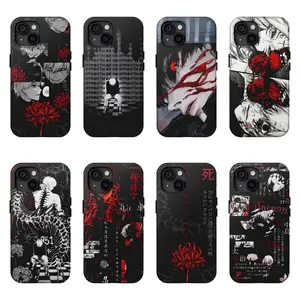 Anime Tokyo Ghoul Black Art Design  iPhone Case Stylish & Durable New Year Gift: Fashionable Phone Case for iPhone 11 12 13 14 15 16 17 – Perfect Blend of Protection and Trend
