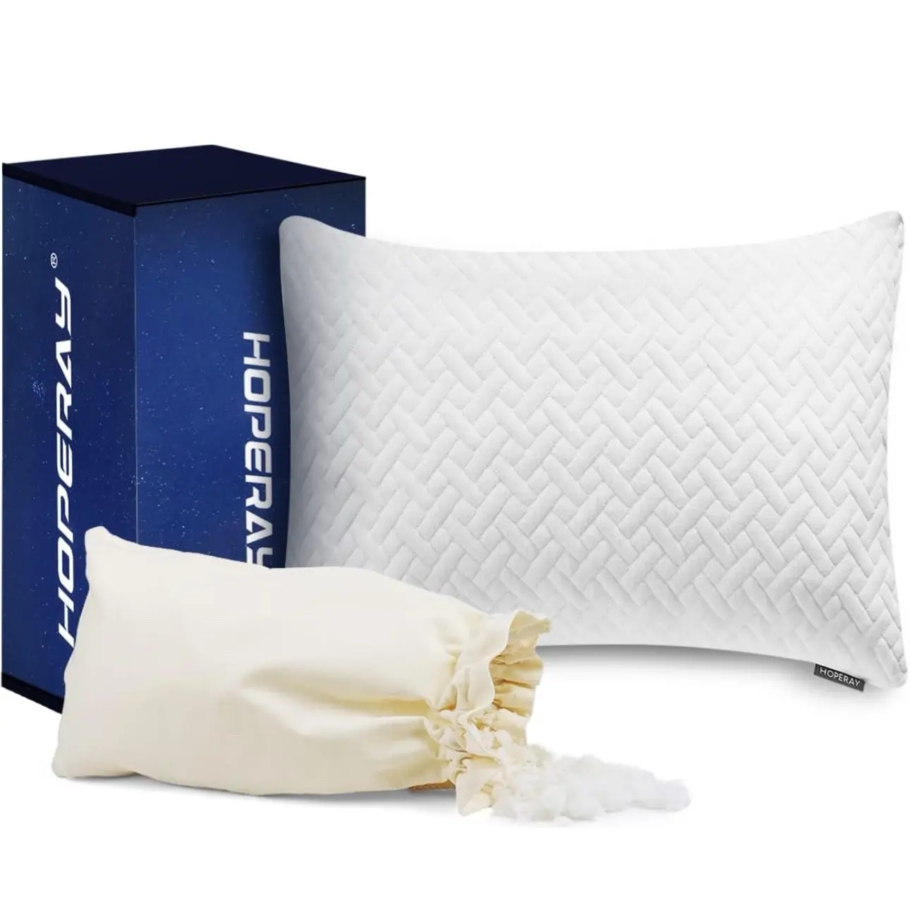 Adjustable Memory Foam Pillow with Cooling Function for All Sleep Positions - Perfect for Side, Back, Stomach, and Pregnant Sleepers