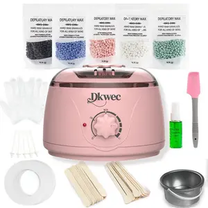 Dkwec New Upgraded Waxing Kit with 500g Hard Wax Beads and 25 Sticks for Warm Waxing, Face, Arms, Legs, and Whole Body Body Care Gentle Smooth